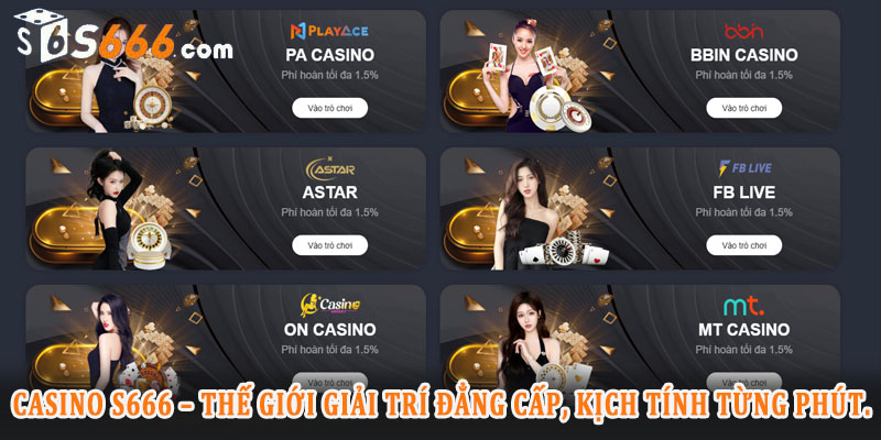 Hướng dẫn cách thức tham gia cá cược tại Casino S666